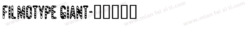 Filmotype Giant字体转换
